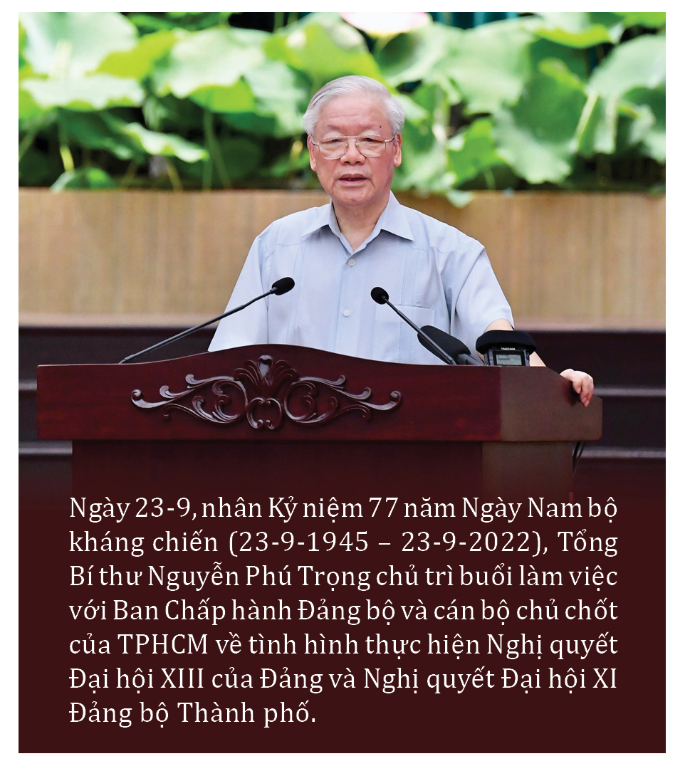 Tổng Bí thư Nguyễn Phú Trọng thăm và làm việc tại TPHCM ảnh 1