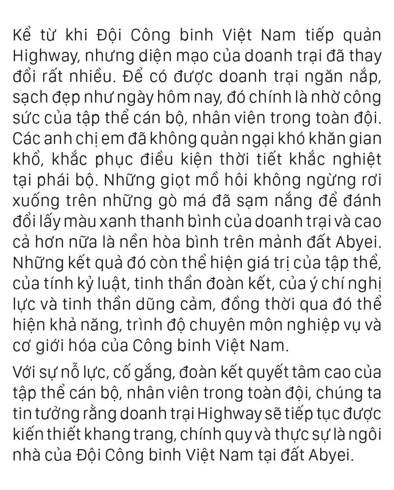 Những người lính mũ nồi xanh bắt 'đất cằn nở hoa' trên đất Abyei ảnh 16