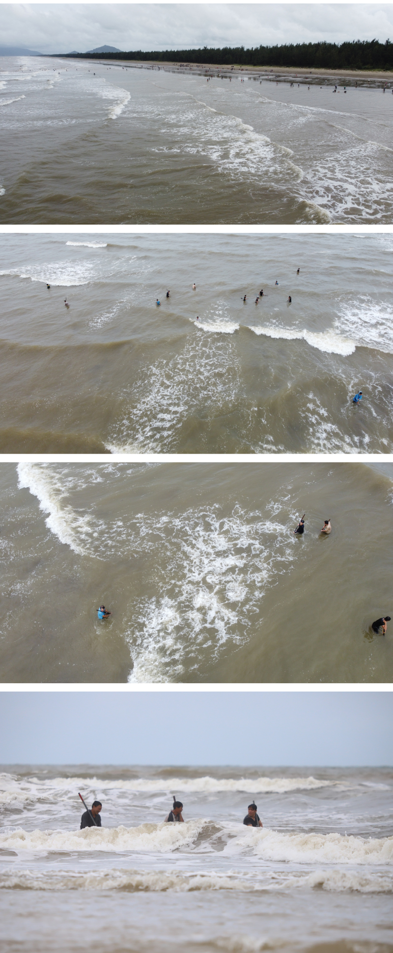 Sau ảnh hưởng bão số 4, người dân đổ xô đi nhặt 'lộc biển' ảnh 15