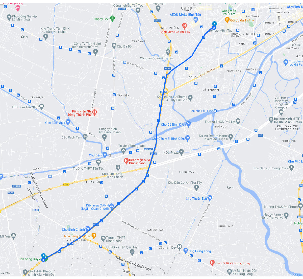 Lộ trình xe khách tuyến cố định đi, đến TPHCM ảnh 3