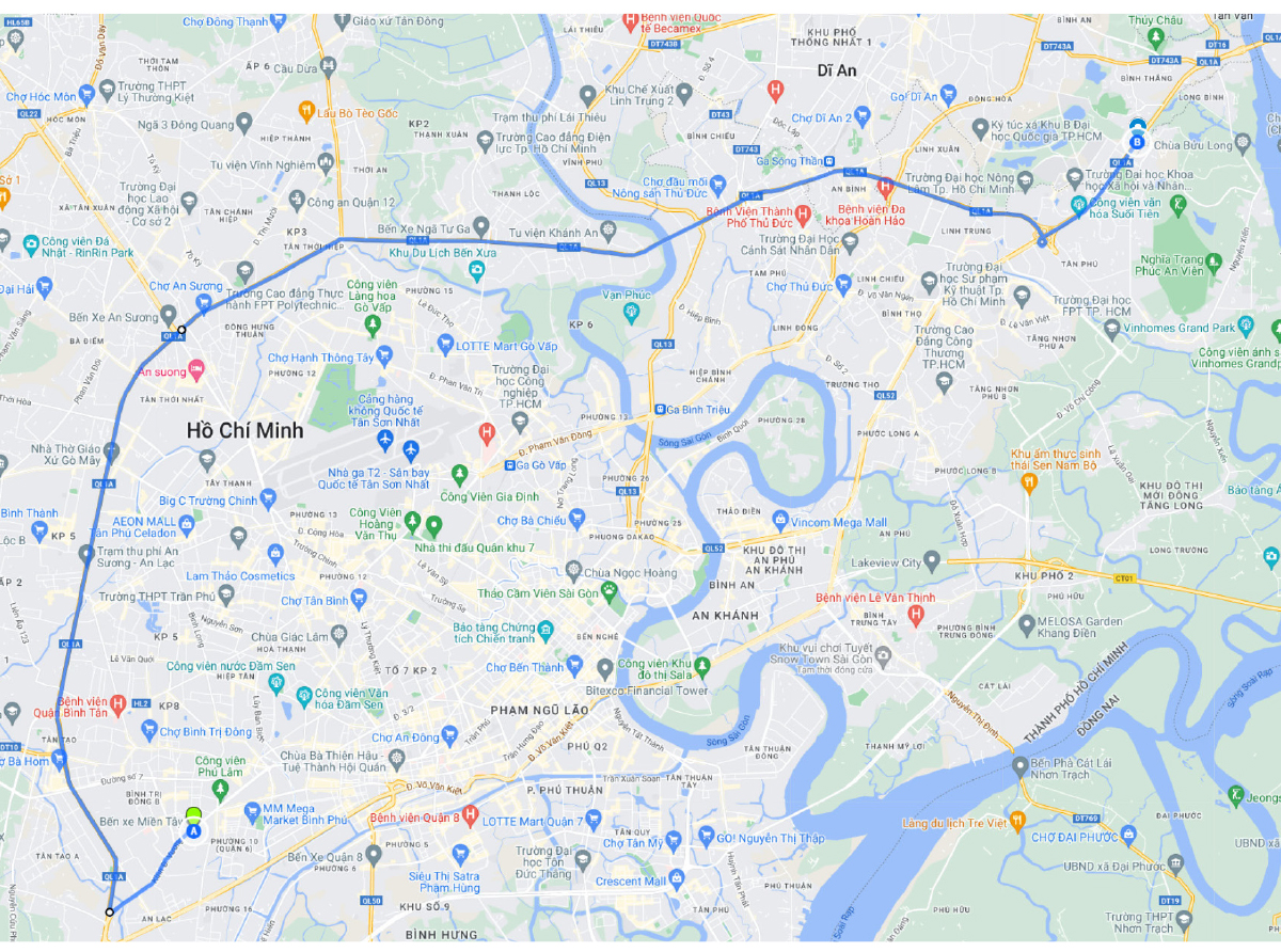 Lộ trình xe khách tuyến cố định đi, đến TPHCM ảnh 6