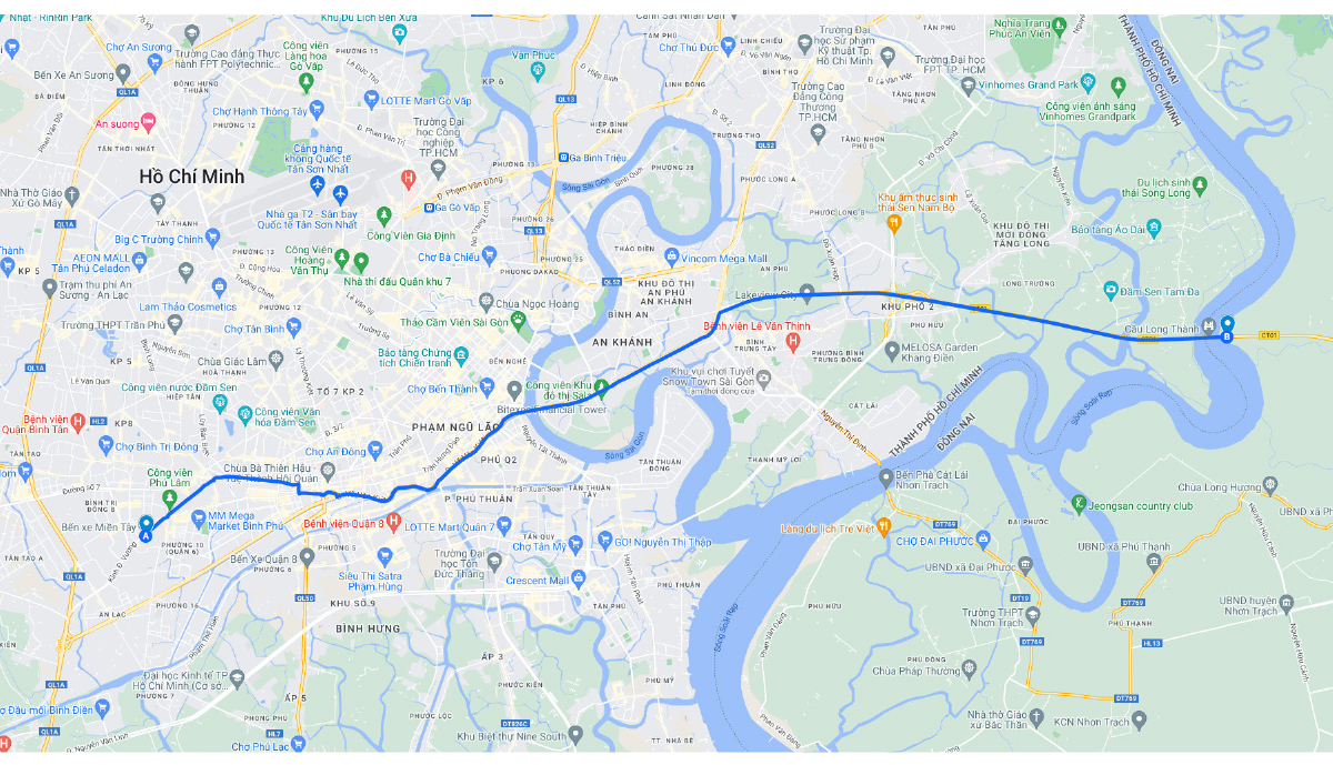 Lộ trình xe khách tuyến cố định đi, đến TPHCM ảnh 8