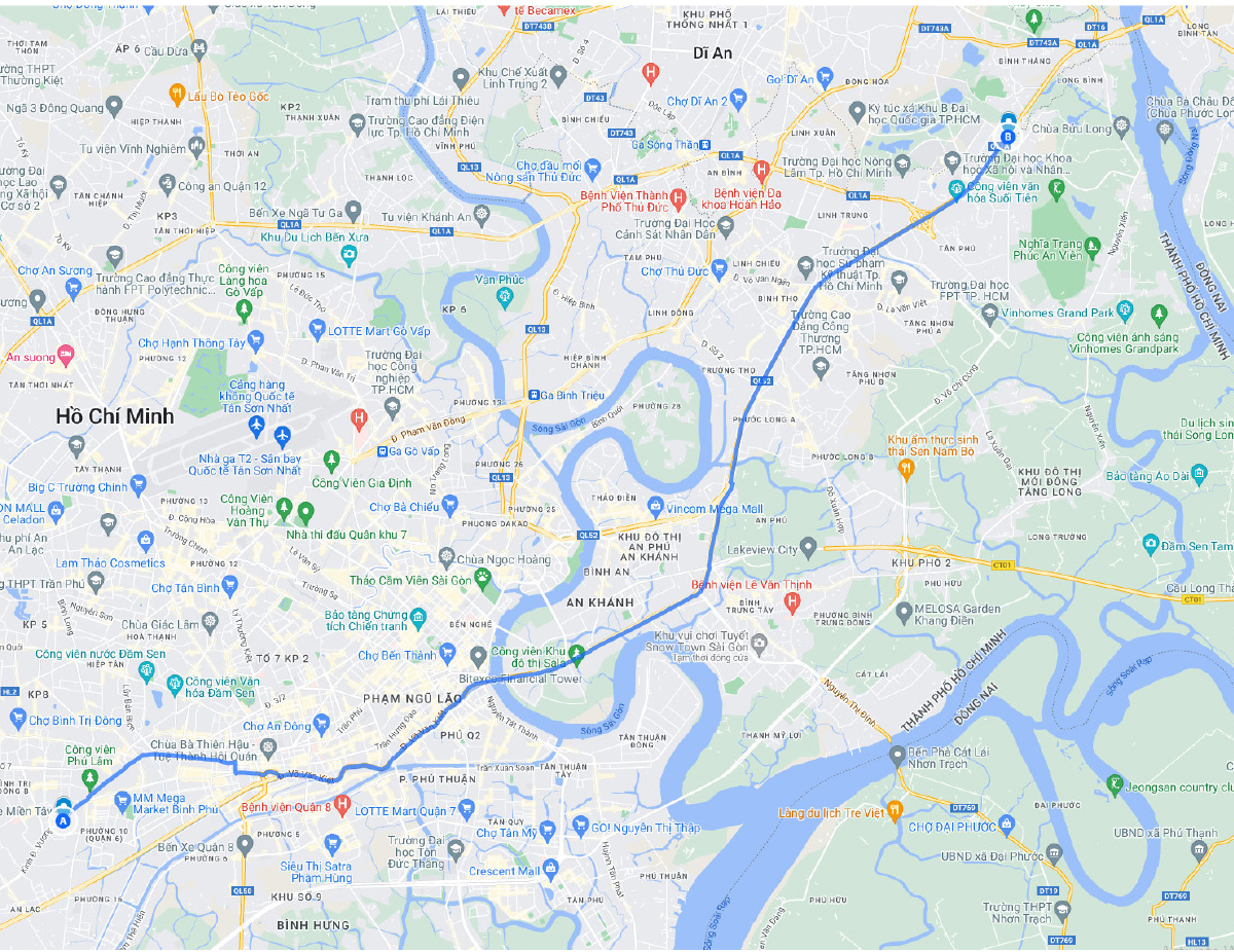 Lộ trình xe khách tuyến cố định đi, đến TPHCM ảnh 10