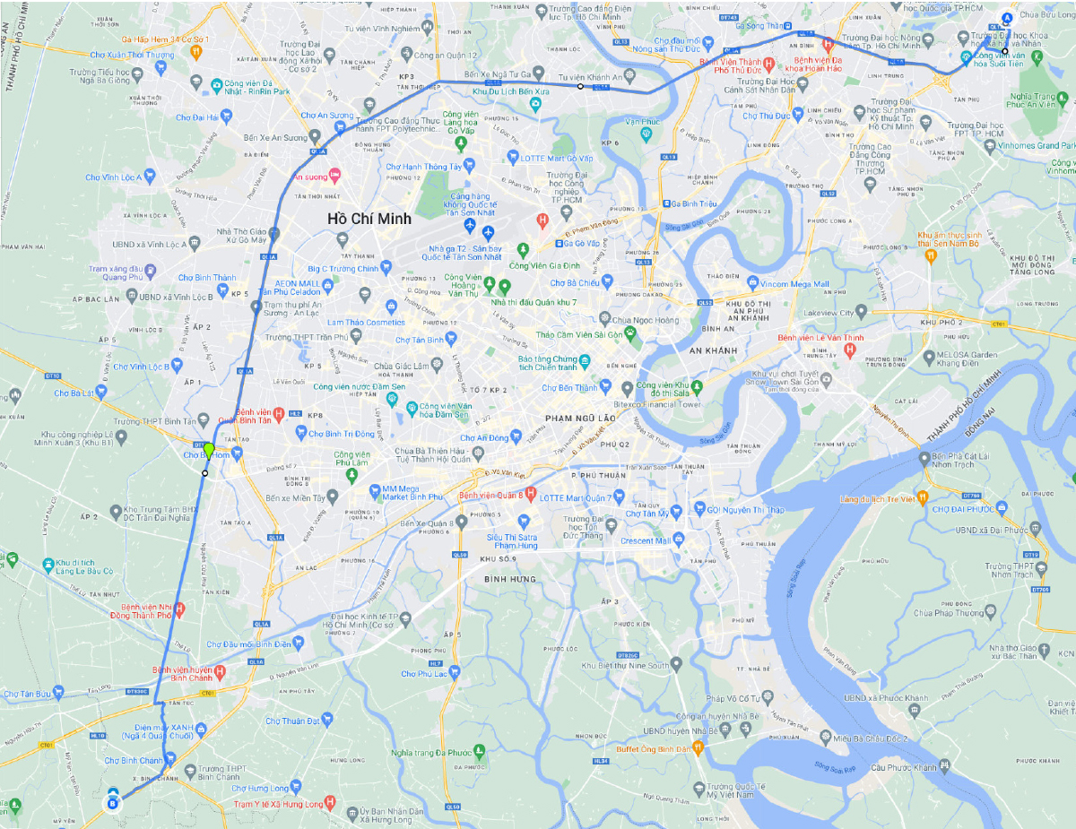 Lộ trình xe khách tuyến cố định đi, đến TPHCM ảnh 18