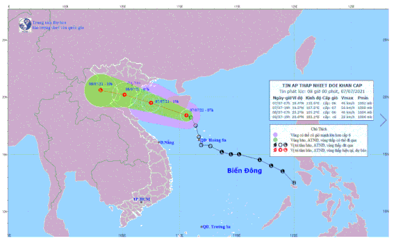 Tropical depression heading to Gulf of Tonkin ảnh 1