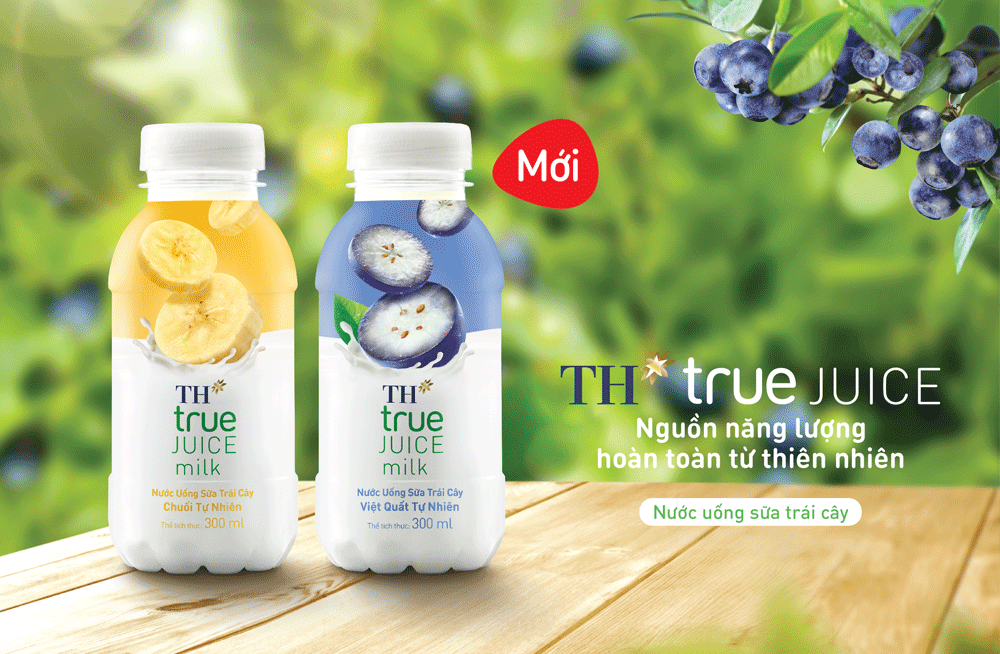TH true JUICE milk Việt quất và Chuối: Nguồn năng lượng hoàn toàn từ thiên nhiên dành cho giới trẻ ảnh 1