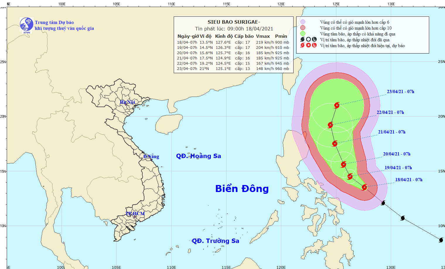 Đề phòng siêu bão Surigae ngoặt vào biển Đông ảnh 1