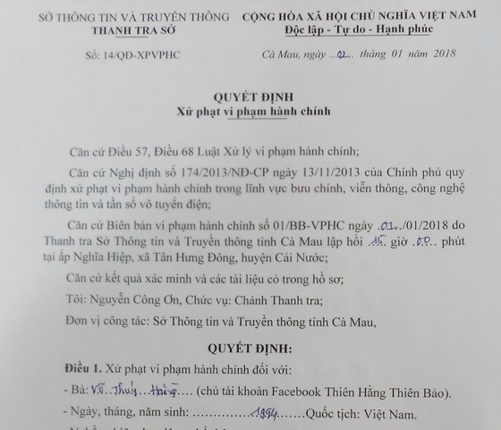 Cà Mau: Xử phạt người tung tin gạo giả trên Facebook 10 triệu đồng ảnh 1