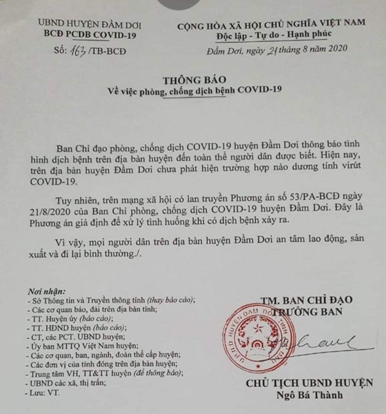 Cà Mau: Người dân hoang mang khi hiểu lầm phương án giả định giả định cách ly khu dân cư là thật ảnh 1