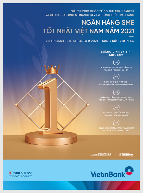 VietinBank – đạt giải Ngân hàng SME tốt nhất Việt Nam năm 2021 ảnh 1