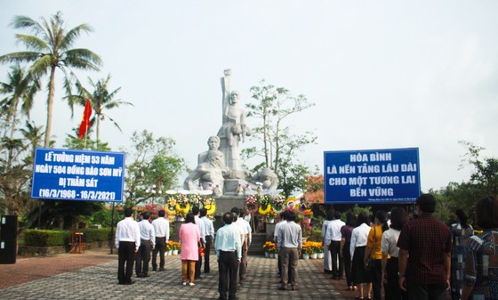 Tưởng niệm 53 năm Ngày 504 đồng bào Sơn Mỹ bị thảm sát ảnh 1