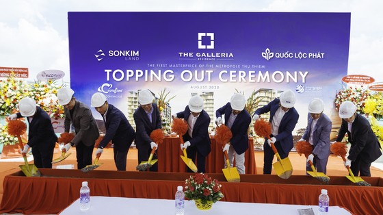 SonKim Land tổ chức lễ cất nóc dự án The Galleria Residence ảnh 1