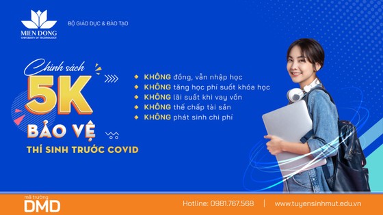 Trường ĐH Công nghệ Miền Đông nhận hồ sơ xét tuyển học bạ đợt 6 đến ngày 31-8: từ 18- 24 điểm ảnh 3