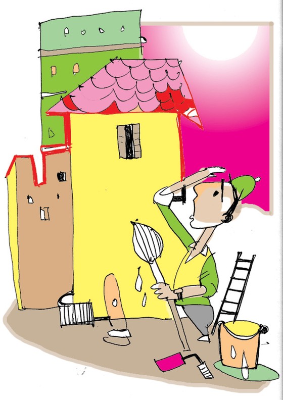 Quét vôi ở phố ảnh 1