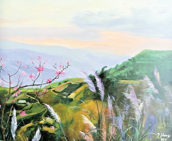 Triển lãm Qua miền Tây Bắc của NSND - họa sĩ Trà Giang: Không gian hiện tại và hồi ức ảnh 1