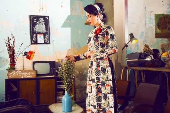 Sao Việt khoe sắc với áo dài “Cô Bông Sài Gòn” ảnh 2