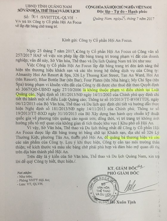 Trưởng phòng VHTT Hội An: “Anh em của tôi không vòi vĩnh" ảnh 1