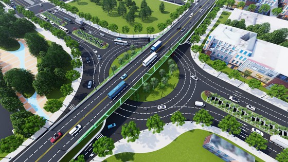 Từ 1-5, phân luồng từ xa phục vụ thi công nút giao thông phía Tây cầu Trần Thị Lý ảnh 1