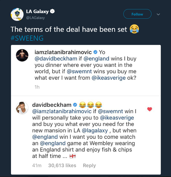Ibrahimovic thách thức Beckham trước thềm quyết đấu Anh - Thụy Điển ảnh 1