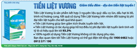 Dứt điểm phì đại tiền liệt tuyến không phẫu thuật ảnh 1
