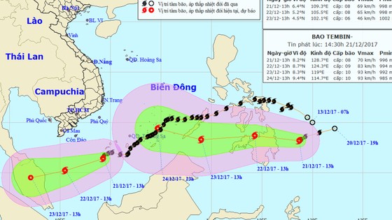 Thông tin mới nhất về bão Kai-tak và bão ảnh 1