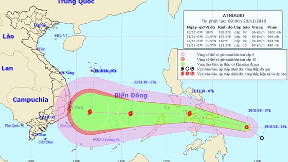Áp thấp nhiệt đới gần Biển Đông khả năng mạnh lên thành bão ảnh 1