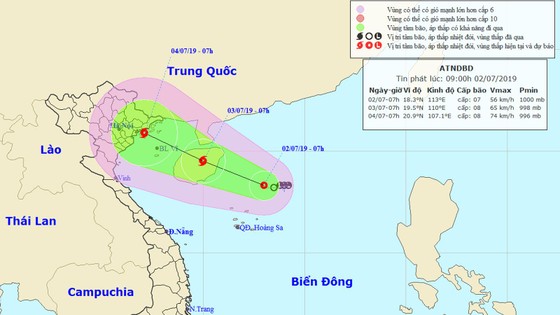Đêm ngày 2-7, áp thấp nhiệt đới có khả năng mạnh lên thành bão ảnh 1