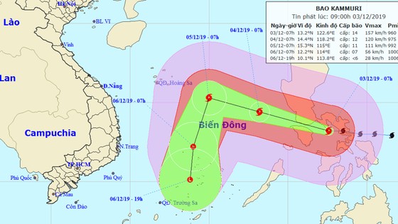 Siêu bão Kamuri giật cấp 17 sẽ đi vào Biển Đông, vùng núi cao Bắc bộ đề phòng sương muối ảnh 1