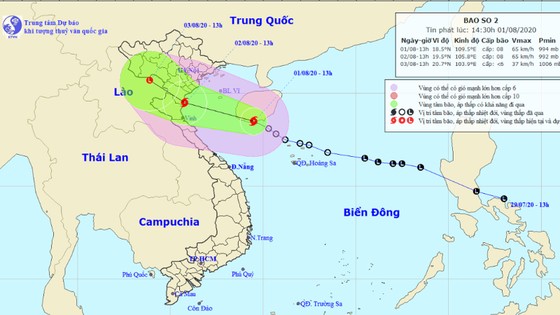 Áp thấp nhiệt đới đã mạnh lên thành bão - cơn bão số 2 có tên quốc tế là Sinlaku ảnh 1