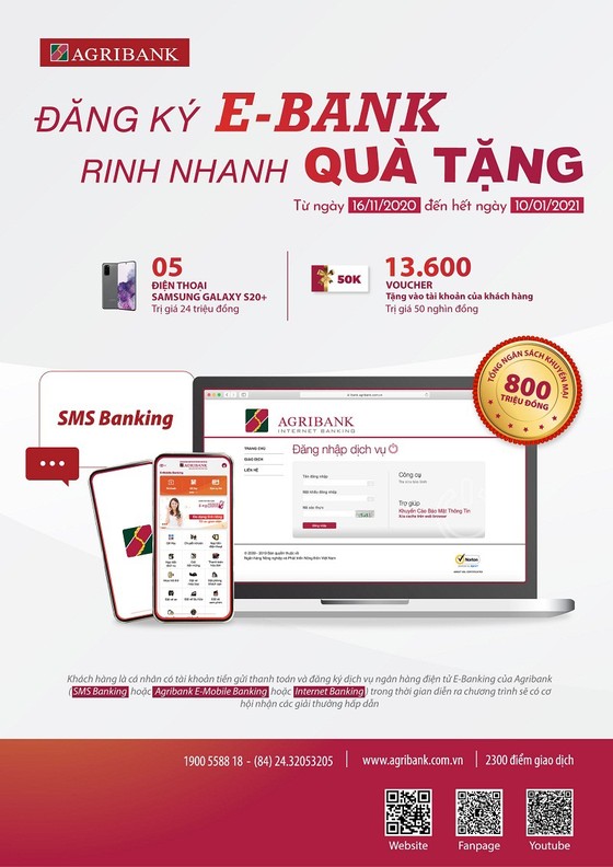 Cùng Agribank Đăng ký E-Bank - rinh nhanh quà tặng ảnh 1