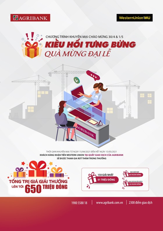 Nhận kiều hối tại Agribank để có cơ hội trúng hàng nghìn quà tặng ảnh 1