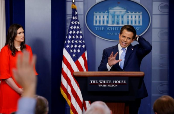 Giám đốc truyền thông Anthony Scaramucci mới nhận chức được 10 ngày. Nguồn: Reuters