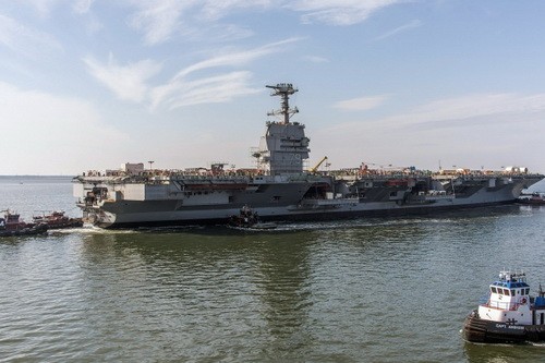Tàu sân bay USS John Kennedy (CVN-79) đã gặp phải đám cháy nhỏ. Ảnh: National Interest. Tàu sân bay USS John Kennedy (CVN-79) đã gặp phải đám cháy nhỏ. Ảnh: National Interest.