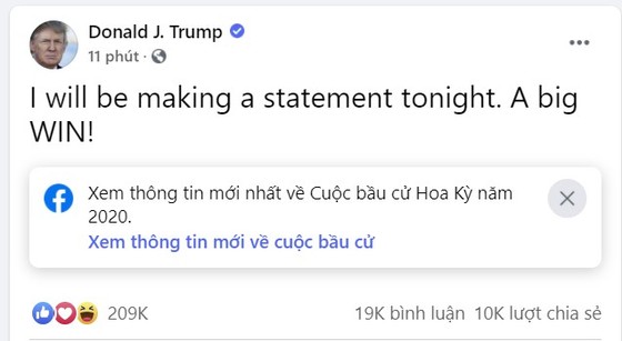 Cập nhật Trực tiếp Bầu cử Mỹ: Ông Trump dẫn trước ở 2 bang ảnh 9