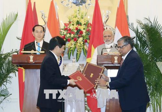 Chủ tịch nước Trần Đại Quang hội đàm với Thủ tướng Ấn Độ Narendra Modi ảnh 2