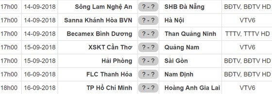 Lịch thi đấu vòng 22 Nuti Cafe V.League 2018: TPHCM gặp Hoàng Anh Gia Lai ảnh 1