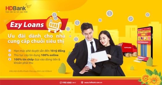 HDBank ưu đãi lãi suất cho nhà cung cấp siêu thị qua chương trình tín dụng 100% online ảnh 1