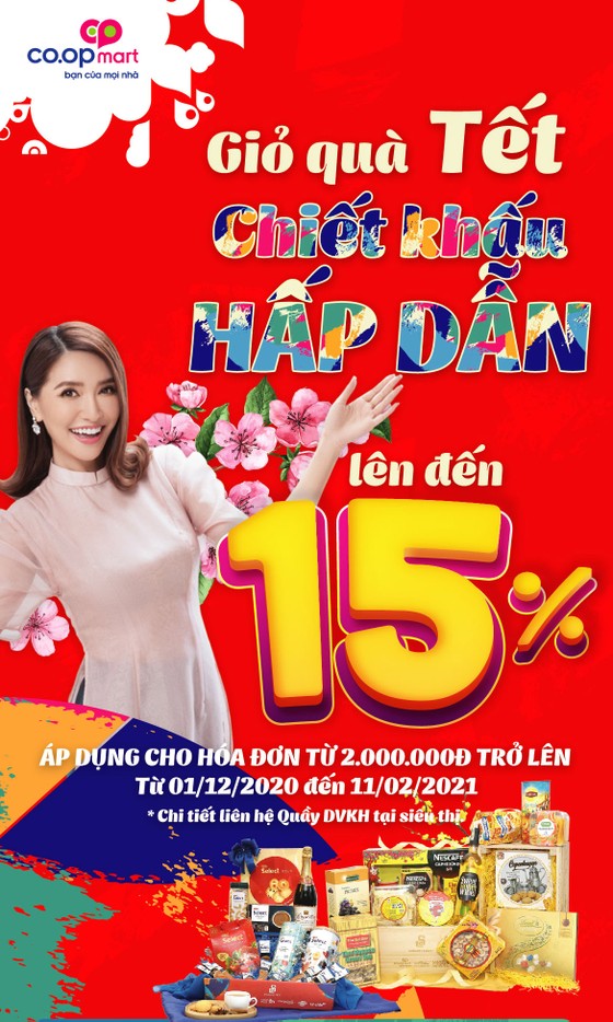 Co.opmart bắt đầu rầm rộ giảm giá hàng tết, chiết khấu mạnh cho đơn hàng giỏ quà ảnh 2