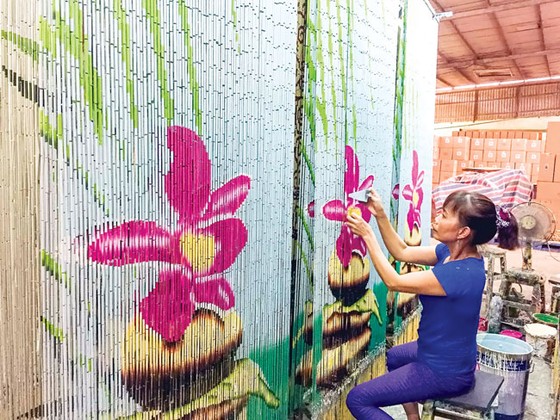 Mành trúc Củ Chi vươn ra thế giới ảnh 1