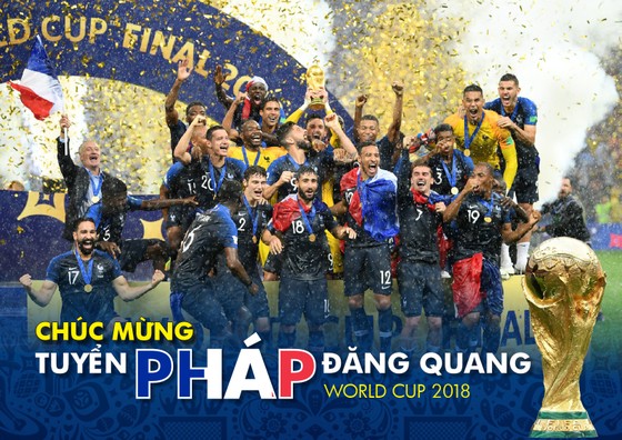 Món quà tặng bạn đọc: Tuyển Pháp đăng quang World Cup 2018 ảnh 1