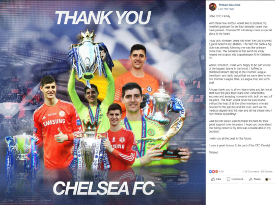 Fan The Blues trút cơn giận dữ, Courtois phải xóa bức thư từ biệt Chelsea ảnh 1