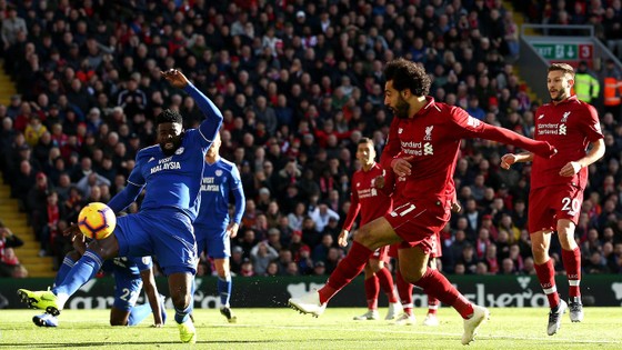 TRỰC TIẾP: Liverpool - Cardiff City: côn mưa bàn trhắng ở Anfield ảnh 1