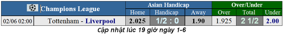 Lịch thi đấu chung kết Champions League: Tottenham chống Liverpool ảnh 1