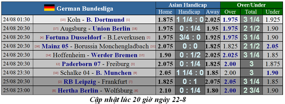 Lịch thi đấu giải Liga, Bundesliga, Serie A và Ligue 1 ngày 24-8 (Mới cập nhật) ảnh 6