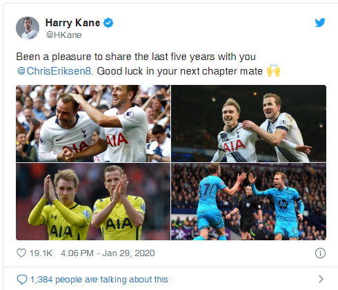 Xúc động khi đọc thư chia tay người hâm mộ Tottenham của Christian Eriksen ảnh 1
