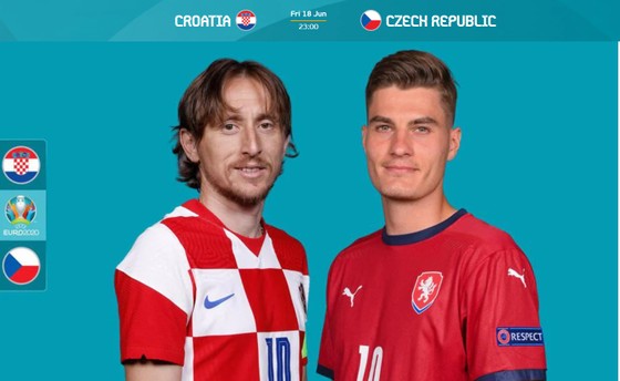 Luka Modric (Croatia) và Patrick Schick (CH Czech)