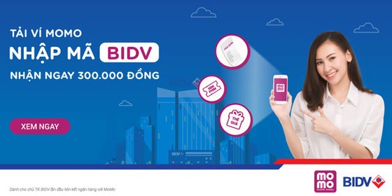 Kết nối ví MoMo và BIDV: nhận ngay 300.000 đồng khi chi tiêu ảnh 1