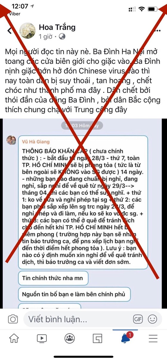 UBND TPHCM bác tin đồn phong tỏa toàn bộ Thành phố ảnh 1