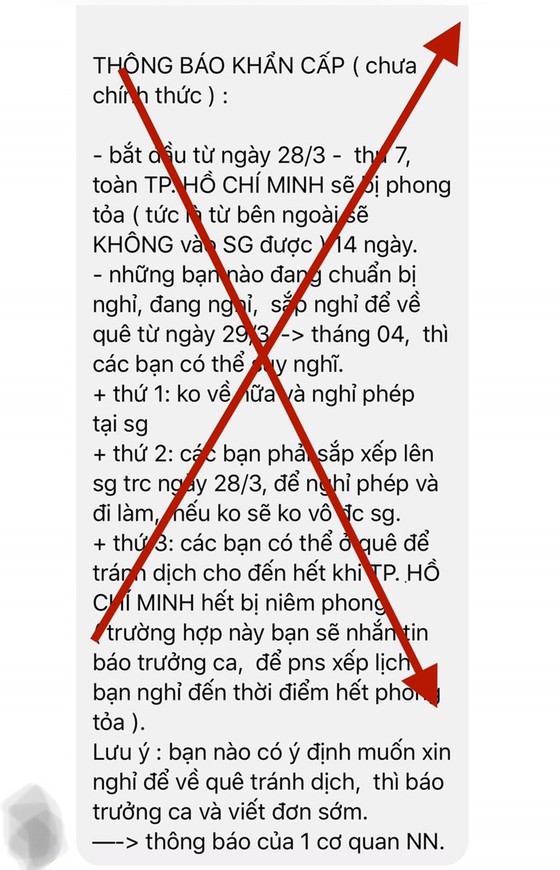 UBND TPHCM bác tin đồn phong tỏa toàn bộ Thành phố ảnh 2