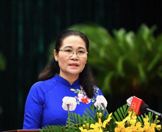 Đại biểu HĐND TPHCM trong kỳ họp thứ nhất khóa X nhiệm kỳ 2021-2026 ảnh 9